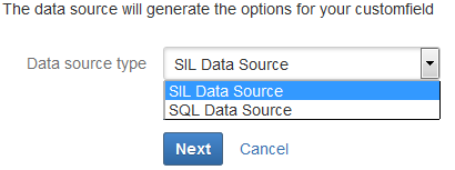 Data source types